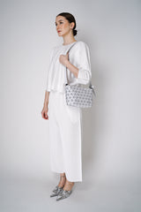 Bao Bao Issey Miyake Crystal Matte Small Hand Bag in White Vancouver. Shop Online or in Store. 