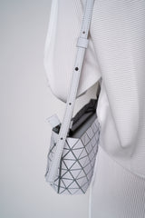 Bao Bao Issey Miyake Crystal Matte Small Hand Bag in White Vancouver. Shop Online or in Store. 