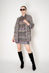 Missoni Space-Dye Viscose Lamé Button Down Blouse in Multicolour Vancouver. Shop Online or in Store.