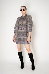 Missoni Space-Dye Viscose Lamé Mini Skirt in Multicolour Vancouver. Shop Online or in Store.