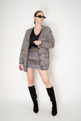 Missoni Knit Viscose Sequin Oversized Cardigan in Multicolour Print Vancouver. Shop Online or in Store.