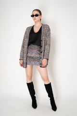Missoni Space-Dye Viscose Lamé Mini Skirt in Multicolour Vancouver. Shop Online or in Store.