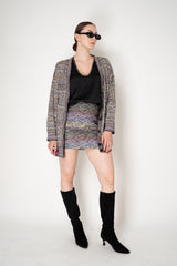 Missoni Space-Dye Viscose Lamé Mini Skirt in Multicolour Vancouver. Shop Online or in Store.