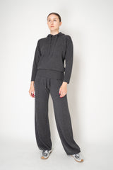 Lorena Antoniazzi Wool Cashmere Knit Hooded Pullover in Grey Vancouver. Shop Online or in Store.