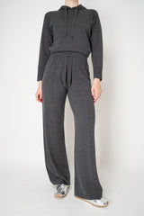 Lorena Antoniazzi Wool Cashmere Knit Pull-On Style Lounge Pants in Grey Vancouver. Shop Online or in Store.