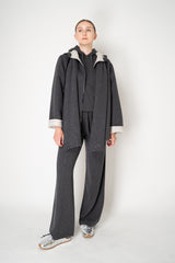Lorena Antoniazzi Wool Cashmere Knit Pull-On Style Lounge Pants in Grey Vancouver. Shop Online or in Store.