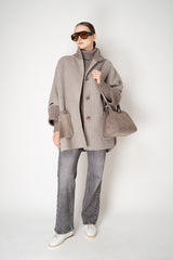 Manzoni 24 Wool Cashmere Turtleneck Sweater in Taupe