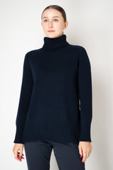 Manzoni 24 Wool Cashmere Turtleneck Sweater in Navy