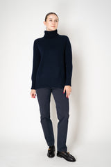 Manzoni 24 Wool Cashmere Turtleneck Sweater in Navy