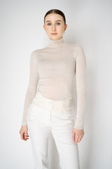 Dorothee Schumacher Fine Merino Stretch Turtleneck in White