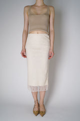 Philosophy di Lorenzo Serafini Lace Midi Skirt in Off-white Vancouver. Shop Online or in Store.