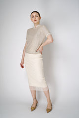 Philosophy di Lorenzo Serafini Lace Midi Skirt in Off-white Vancouver. Shop Online or in Store.