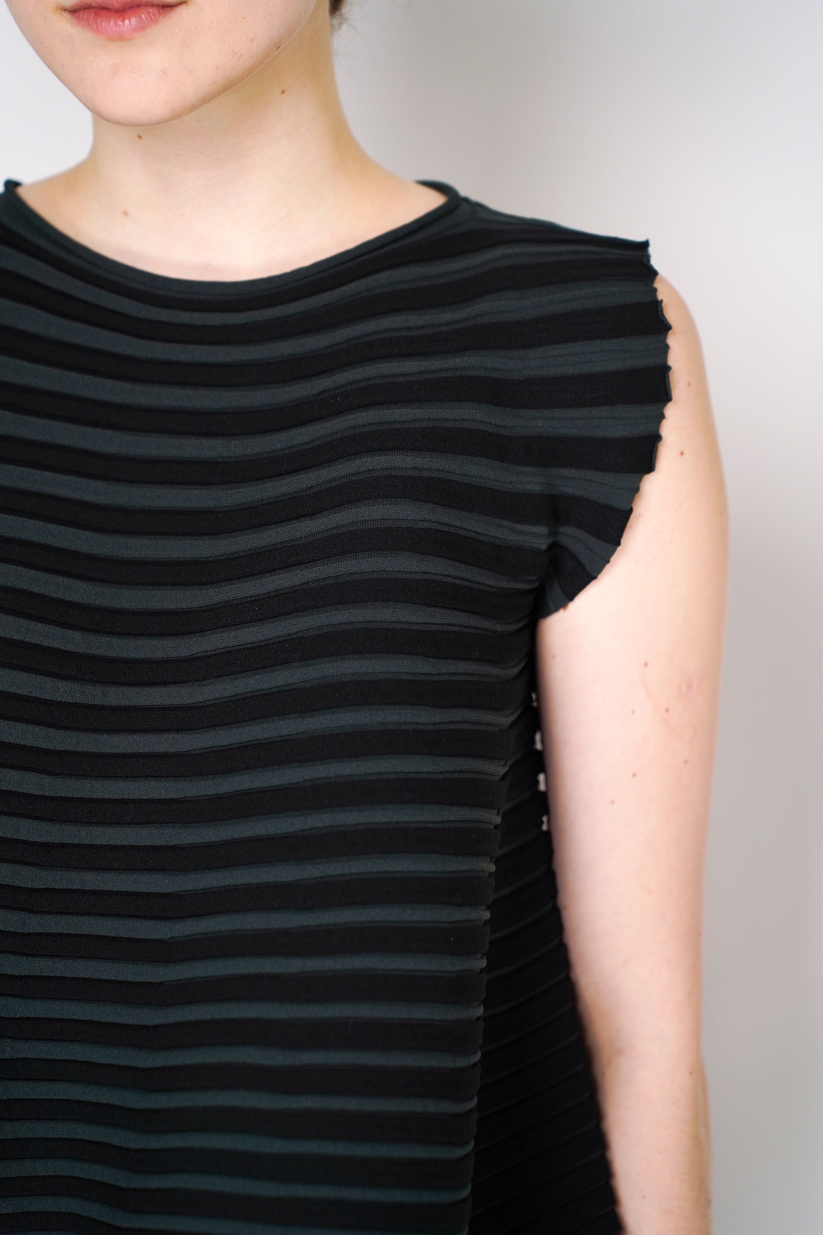 Pleats Please Issey Miyake Bounce Knit Wide Bottom Ribbed