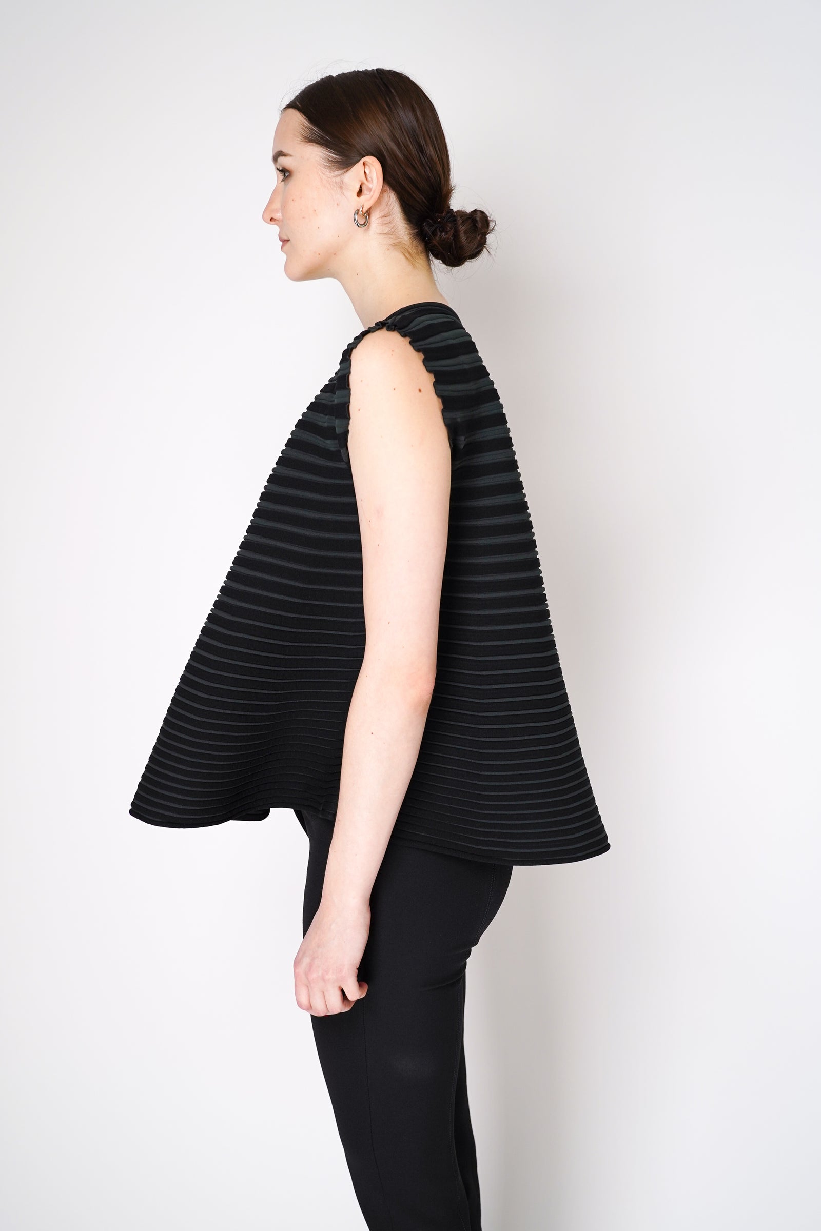 Pleats Please Issey Miyake Bounce Knit Wide Bottom Ribbed