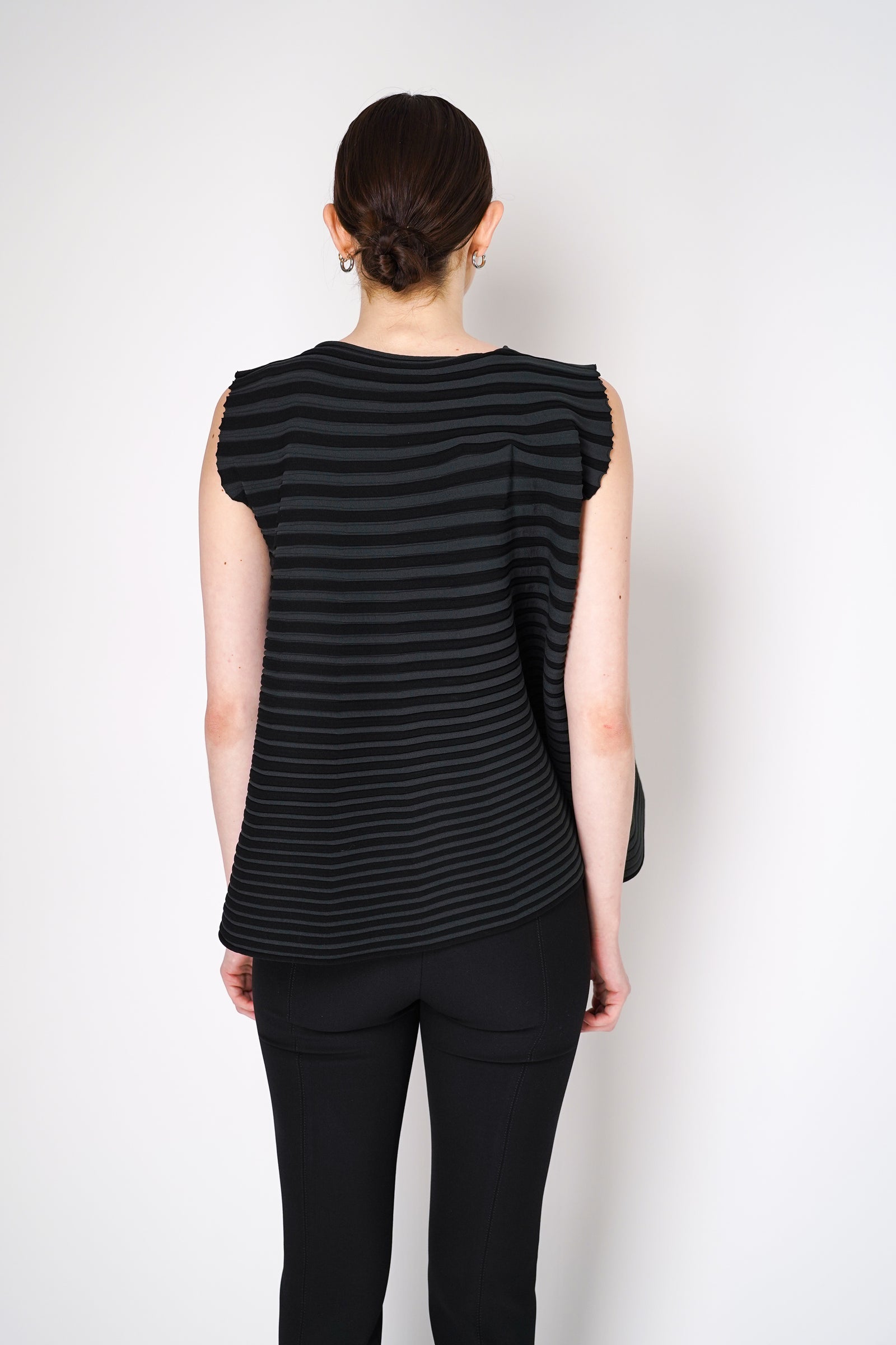 Pleats Please Issey Miyake Bounce Knit Wide Bottom Ribbed Pleats Please Issey Miyake Bounce Knit Wide Bottom Ribbed