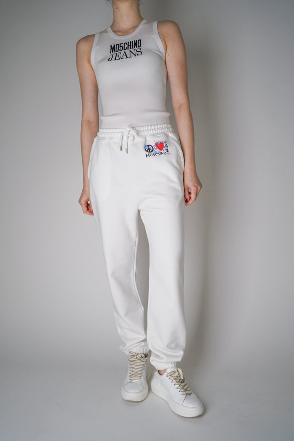 Moschino Jeans Pull-on Joggers in White Vancouver. Shop Online or in Store.