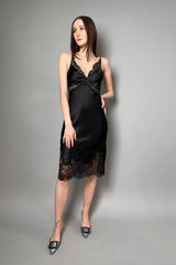 L'Agence Silk Lingerie Dress in Black - Ashia Mode - Vancouver, BC