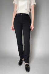 Lorena Antoniazzi Stretch Knit Pants in Black- Ashia Mode- Vancouver, BC