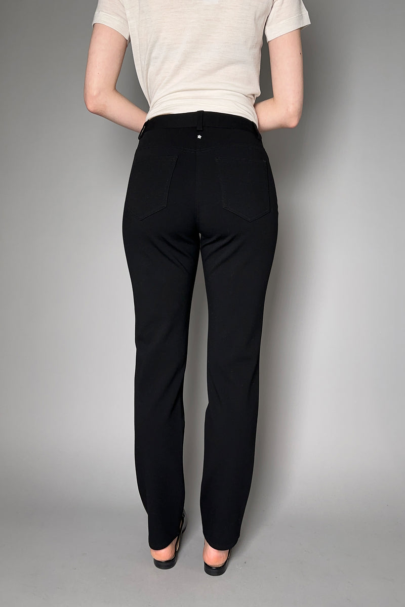 Lorena Antoniazzi Stretch Knit Pants in Black- Ashia Mode- Vancouver, BC