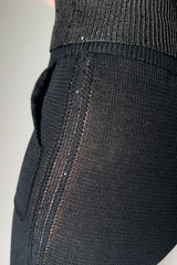 Lorena Antoniazzi Knitted Cotton Pants in Black
