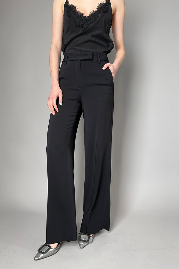 Lorena Antoniazzi Straight Leg Trousers in Black- Ashia Mode- Vancouver, BC