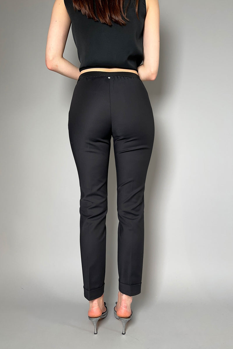 Lorena Antoniazzi Basic Stretchy Pants in Black - Ashia Mode - Vancouver, BC