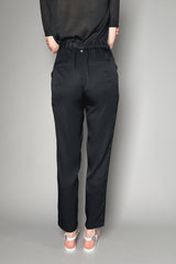 Lorena Antoniazzi Silk Pull-On Pants in Black
