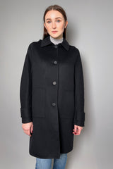 Lorena Antoniazzi Wool Coat in Black - Ashia Mode - Vancouver BC