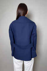 Lorena Antoniazzi Double Breasted Jacket in Navy Vancouver. Shop Online or in Store.