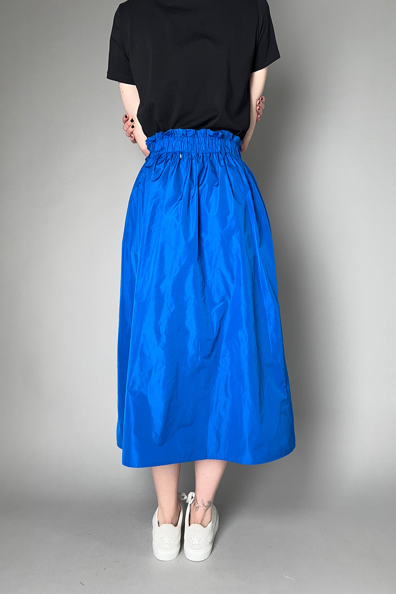 Lorena Antoniazzi Taffeta Balloon Skirt in Azure Blue