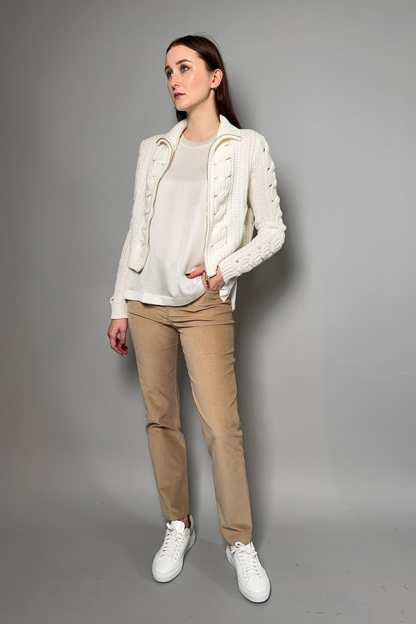 Lorena Antoniazzi Corduroy Jeans in Dark Beige