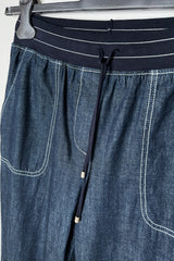 Lorena Antoniazzi Denim Look Jogger Pants - Ashia Mode - Vancouver