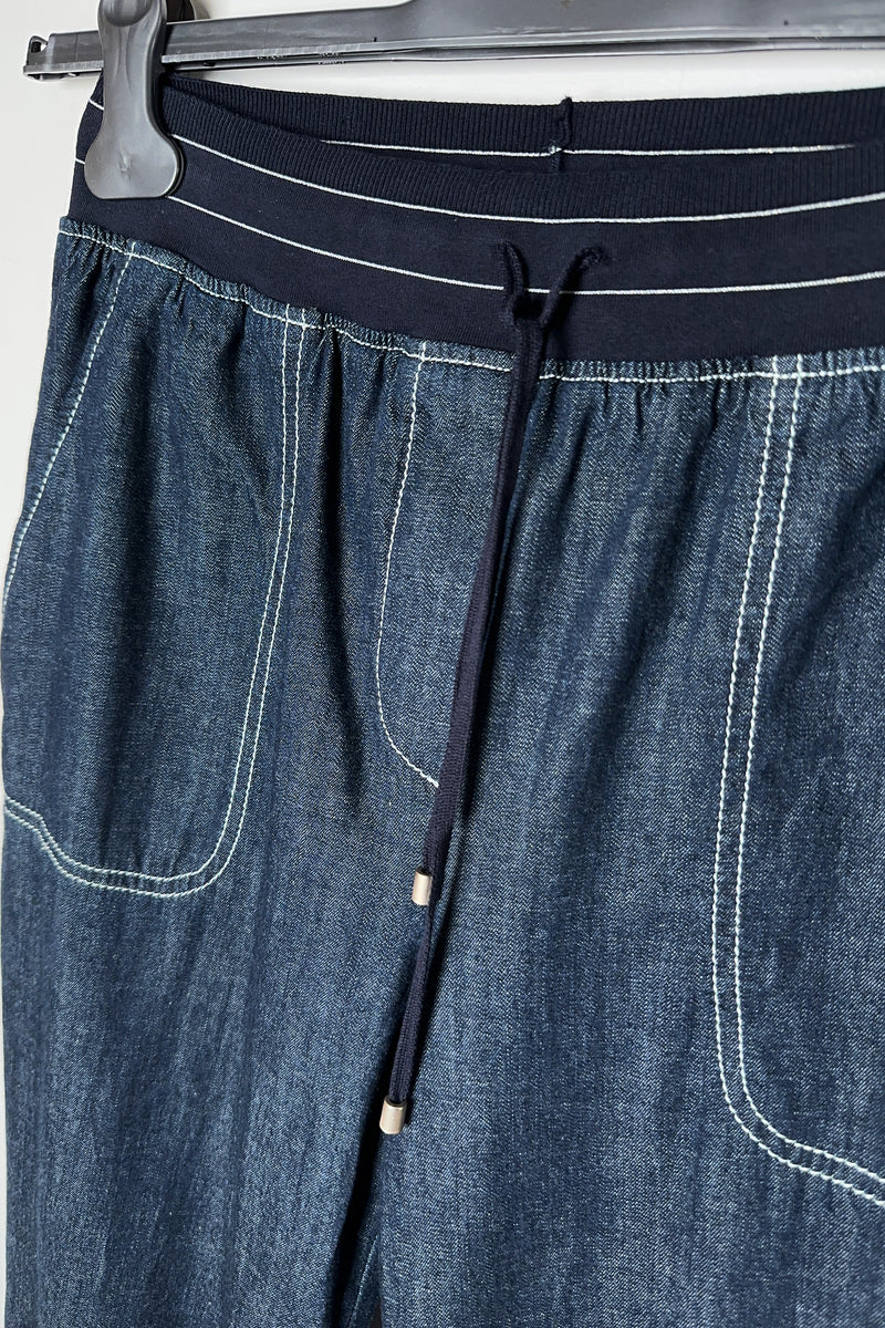 Lorena Antoniazzi Denim Look Jogger Pants - Ashia Mode - Vancouver