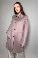 Lorena Antoniazzi Wool Coat in Light Violet - Ashia Mode - Vancouver BC