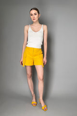 Lorena Antoniazzi Cargo Shorts in Buttercup Yellow
