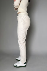 Lorena Antoniazzi Corduroy Jogger Pants in Off White