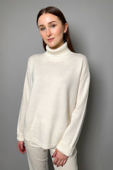 Lorena Antoniazzi Knit Turtleneck Sweater in Off White - Ashia Mode - Vancouver BC