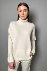 Lorena Antoniazzi Knit Turtleneck Sweater in Off White - Ashia Mode - Vancouver BC