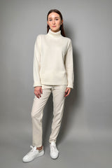 Lorena Antoniazzi Knit Turtleneck Sweater in Off White - Ashia Mode - Vancouver BC