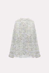 Dorothee Schumacher Blooming Meadow Blouse with Daisy Print in Lilac