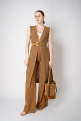 Fabiana Filippi Sequin Knit Duster  in Sienna