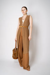 Fabiana Filippi Sequin Knit Duster  in Sienna