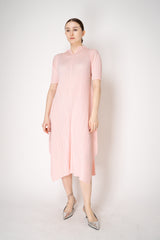 Pleats Please Issey Miyake Monthly Colors: March Dress in Pink Vancouver. Shop Online or in Store.