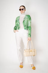 Peter O. Mahler Linen Viscose High-Rise Straight Leg Trousers in White Vancouver. Shop Online or in Store.