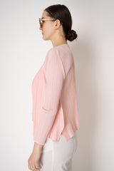 Pleats Please Issey Miyake Monthly Colors: March Cardigan in Pink Vancouver. Shop Online or in Store.