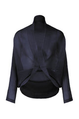 Pleats Please Tatami Mesh Bolero in Dark Navy - Ashia Mode – Vancouver, BC