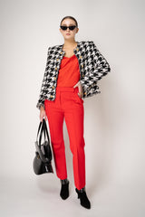 Dorothee Schumacher Stretch Knit Punto Milano Flared Pants in Lollipop