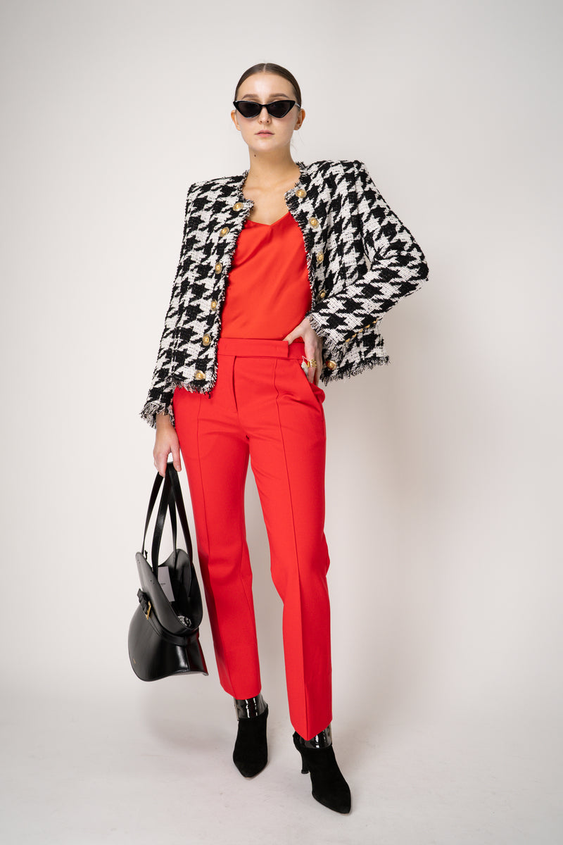 Dorothee Schumacher Stretch Knit Punto Milano Flared Pants in Lollipop