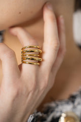 Alexis Bittar Layered Ring in Gold