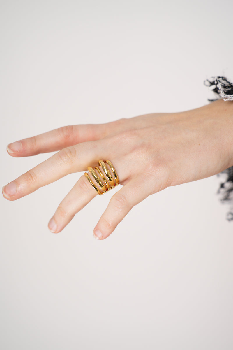 Alexis Bittar Layered Ring in Gold